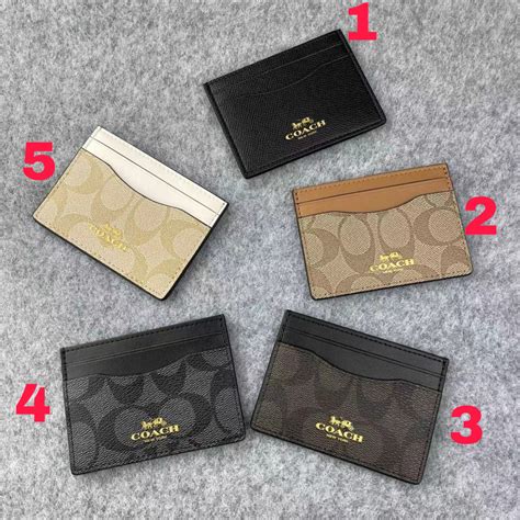 fake coach card holder